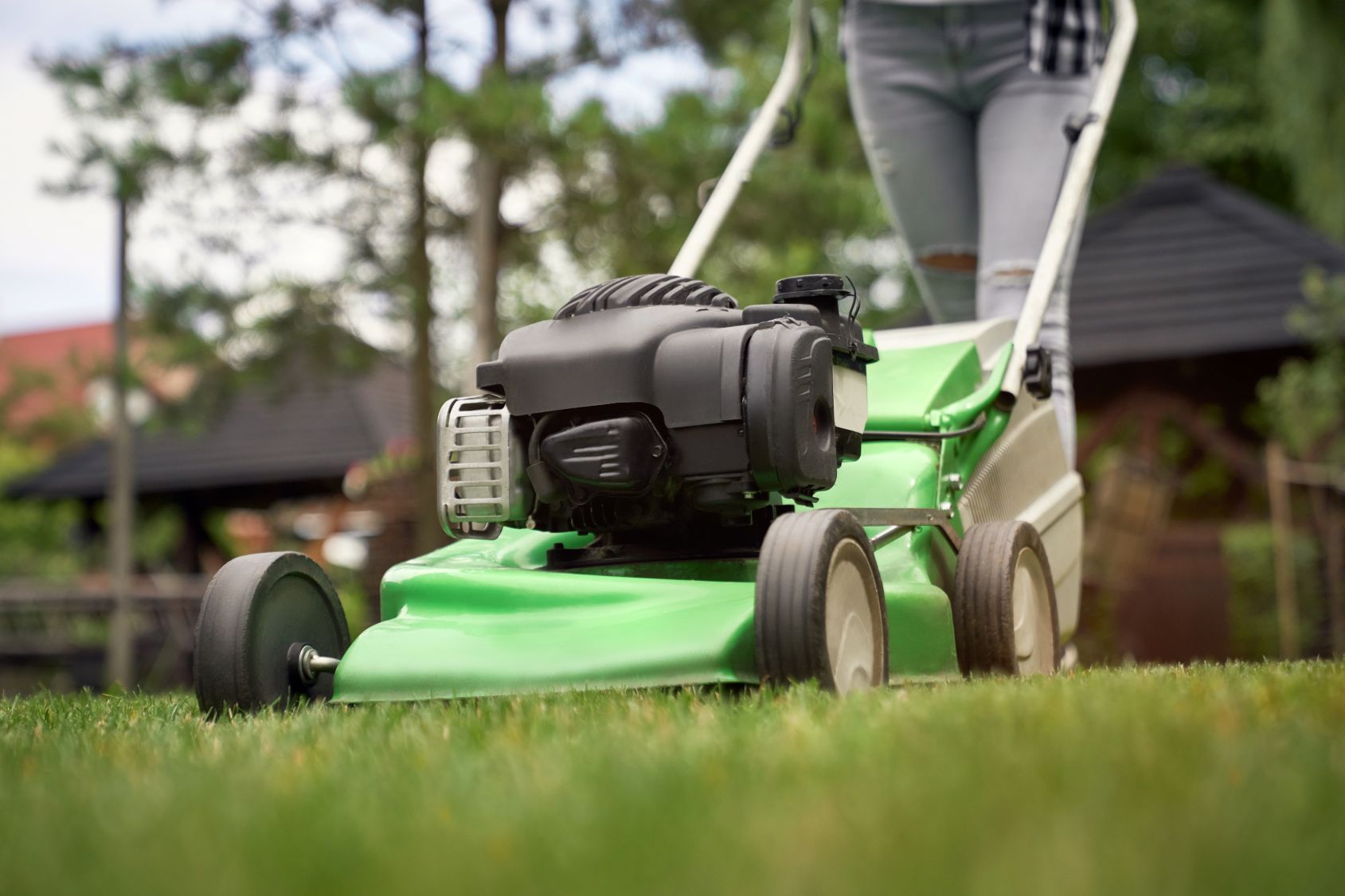 woman-using-lawn-mower